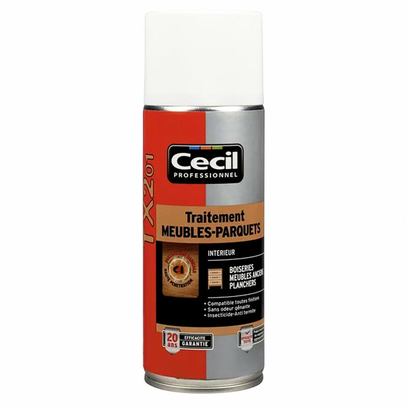 Cecil - Traitement meubles et parquets aérosol TX201 400ml pro