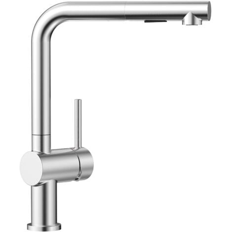 CECIPA MAX Küchenarmatur Wasserhahn Küche ausziehbar mit 2 Strahlarten 360° drehbar Hochdruck Spültischarmatur mit Brause, Gebürstet