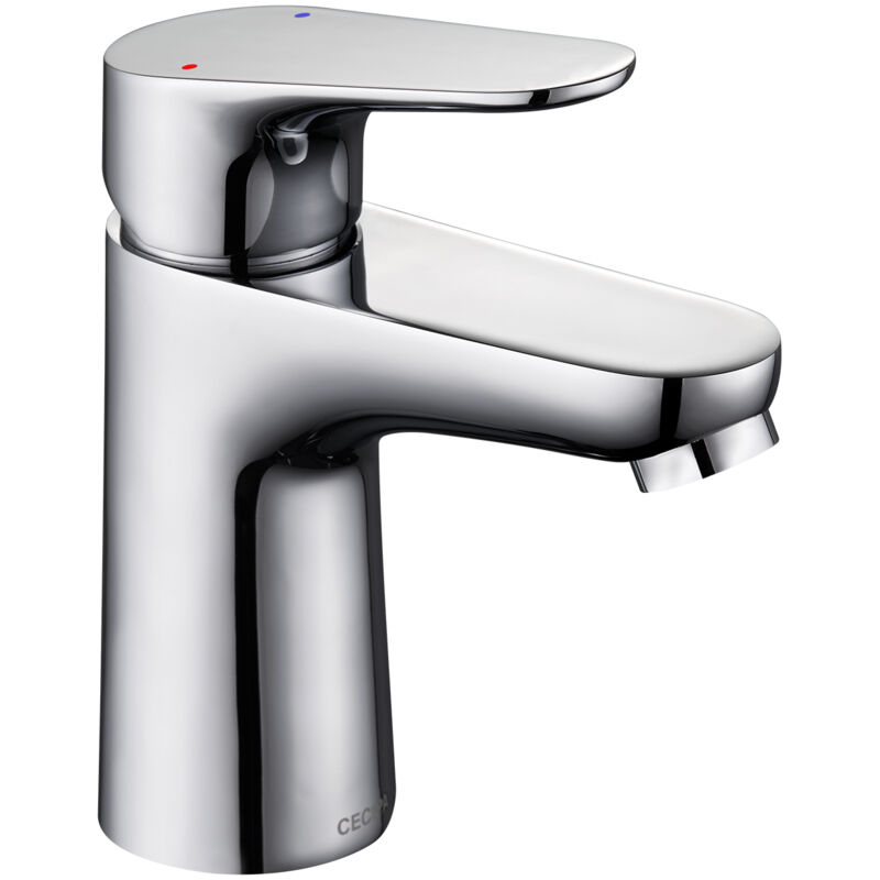 Image of Rubinetto da bagno, Miscelatore Monocomando Cromato, Rubinetto da bagno, Rubinetto per lavabo con bocca di erogazione altezza 85 mm, Risparmio idrico