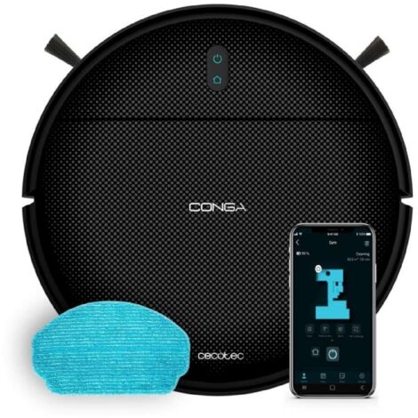 Cecotec A01EU01114725 aspirapolvere robot Senza sacchetto Nero