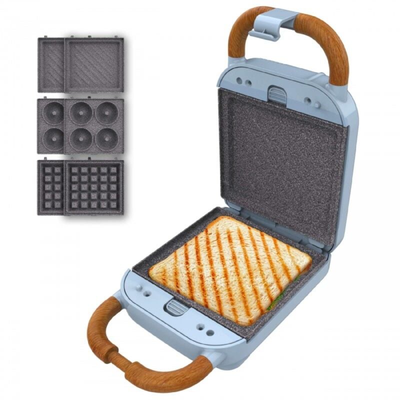 Cecotec - Appareil à Sandwich Rock'nToast Retro One Blue
