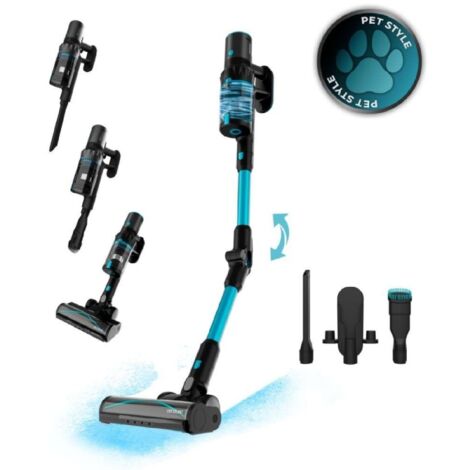 Cecotec Aspiradora Escoba sin Cable Conga Rockstar 3500 Storm Pet Flex. 500W, 150AW, Autonomía 70mins en Modo Eco, Cepillo Antienredos, Tubo Flexible, Cepillo Animales, Accesorios Muebles y Esquinas