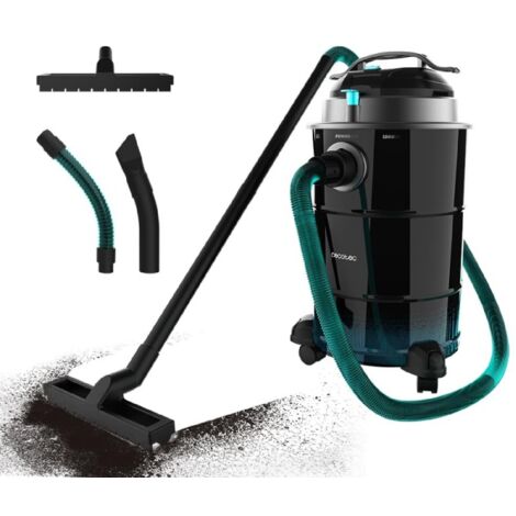 Cecotec Aspirapolvere de Cenere  30L Conga Ash 6000 EasyGo XL. 1500W, Acciaio Inox Finish, Tubo con Metal Coated, Filtro de Metal Mesh, Ruote &amp Accessori