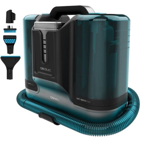 Cecotec Aspirapolvere multiuso per tappezzerie Conga Carpet&Spot Clean Liberty. 150 W, Autonomia 30 m, 2 serbatoi: per l'acqua pulita e per sporca, spruzzatore d'acqua e accessorio per la finestre.
