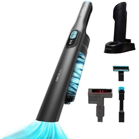 Cecotec Aspirapolvere portatile senza cavo Conga Rockstar Micro + Turbo. 210 W, Digitale, 20 kPa, Autonomia fino a 40 min, 2 modalità, Accessori: 2in1, Tappezzerie, Motorizzato Tappezzerie e materassi