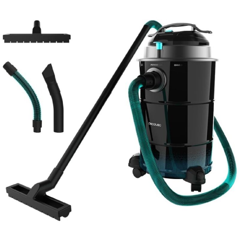Aspirateur de Ash de 30L Conga Ash 6000 Easy Go Home xl. 1500 w de Puissance, Puissance de Aspiration 21kPa, Tube avec revêtement métallique, Roues