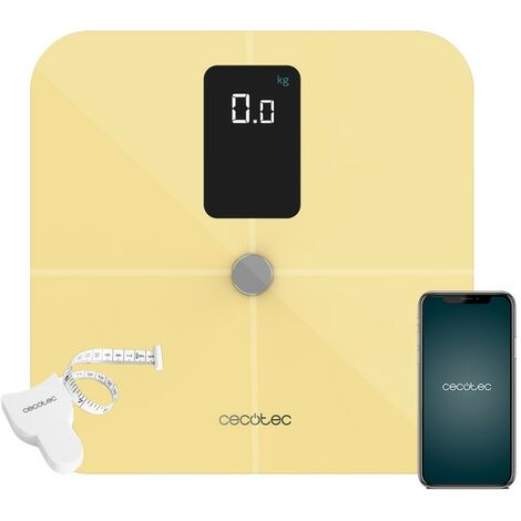 Cecotec Badezimmerwaage mit App Surface Precision 10400 Smart Healthy Vision Yellow