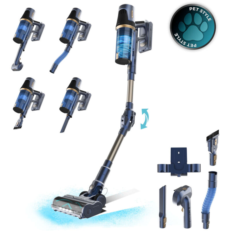 Cecotec Conga Rockstar RS70 Pet Flex aspirateur de table Bleu Sans sac