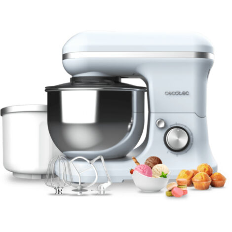 Cecotec Batidora amasadora Batidora Amasadora Cecomixer Merengue 5L 1200 Ice-Cream Blue