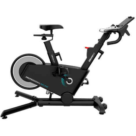 Cecotec Bicicleta Estática de Resistencia Magnética Drumfit Indoor Magnetic Connected, APP, Pedaleo fluido y natural, Volante Inercia 4 a 24Kg, Bluetooth, Peso Max 120kg, Soporte Dispositivos