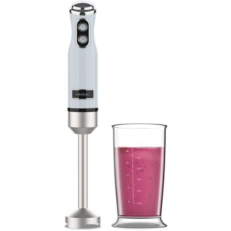 Cecotec - Mixeur plongeant Power RetroBlue 1200MAX