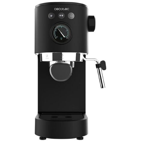 Princess 249412 Máquina de café para Espresso, Compatible con cápsulas  Nespresso y café molido, 1 o 2 tazas, 20 bares de presión, Depósito  extraíble de 1.5L, con espumador de leche, 1100 W 