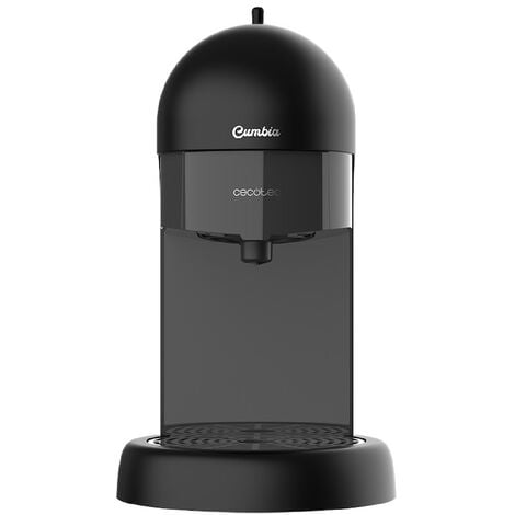 Cecotec Cafetera express Cumbia Capricciosa Black. 19 Bares de presión Apta para café molido y cápsulas monodosis ESE Depósito agua 600 ml Filtro