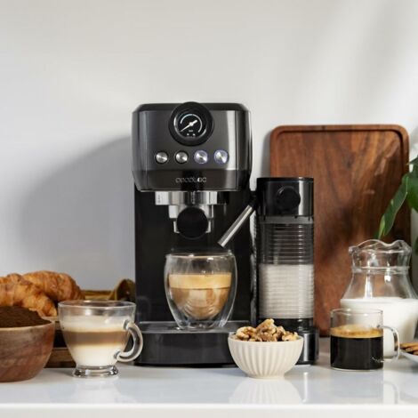 Cecotec Cafetera semiautomática Cafetera semiautomática Power Espresso 20 Steel Pro Latte