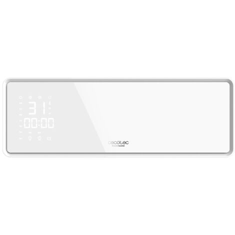 Cecotec Calefactor Cerámico de pared Ready Warm 5300 PowerBox Ceramic. 2000 W, Oscilación, 2 Niveles de Potencia y 3 de Funcionamiento, Temporizador, Mando a Distancia, IP22