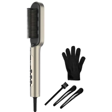 Cecotec Cepillo Alisador con Tecnología de Iones InstantCare Lisse IonTech. 23 Dientes, 9 Ajustes de Temperatura