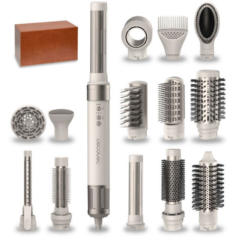 CELLY Cecotec Cepillo de aire CeramicCare 14in1 AirGlam Champagne