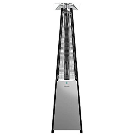 Cecotec – Chauffage d'extérieur ReadyWarm 8900 – Puissance 13000 W – Design pyramidal en acier – Thermostat réglable pour espaces jusqu'à 20 m²