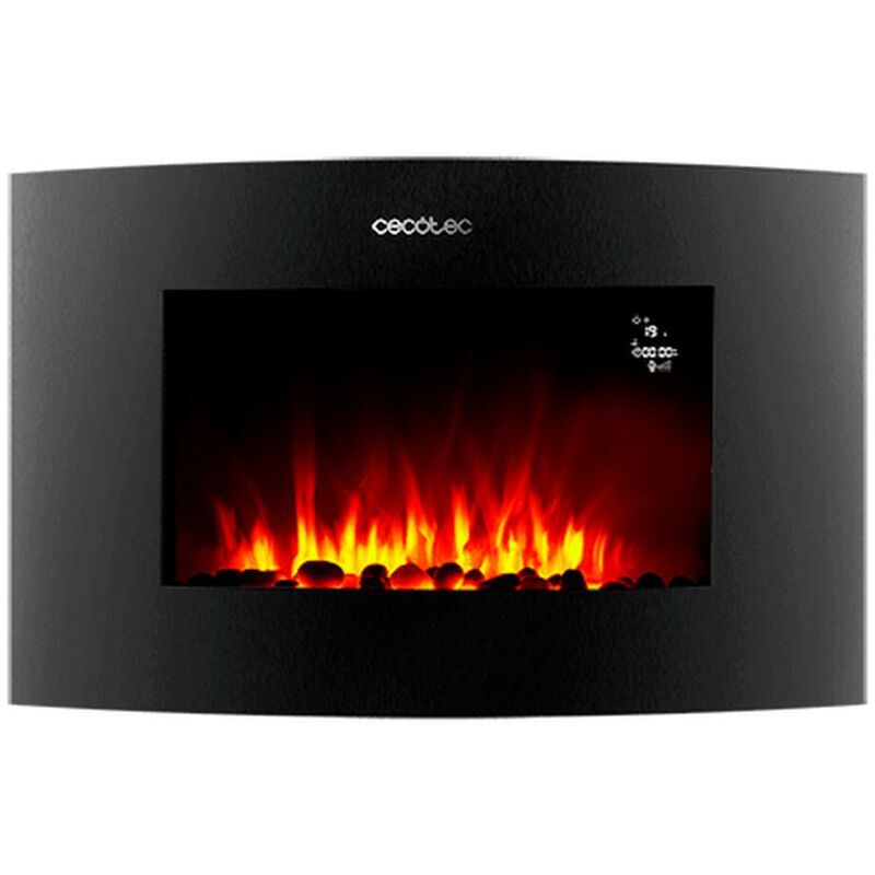 

Cecotec Chimenea Eléctrica Decorativa de Pared Cecotec Ready Warm 3550 Curved Flames Connected Negro 1000 - 2000 W