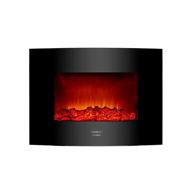 

Cecotec Chimenea Eléctrica Decorativa de Pared Cecotec Warm 2200 Curved Flames 2000W Negro