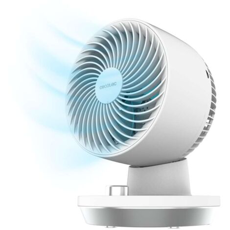 Cecotec Circulador de Sobremesa EnergySilence 800 Cyclone Desk, 40 W de potencia, 8 Pulgadas, 3 Velocidades, Oscilación automática de 60º, Inclinación ajustable 90º