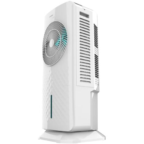 Cecotec Climatizador Evaporativo EnergySilence 3500 Cool Compact Smart, 65 W, Depósito 3,5 L, Táctil, Mando a distancia, 3 Velocidades, 2 modos, Oscilación 70º, Temporizador 12h, Incluye 2 enfriadores