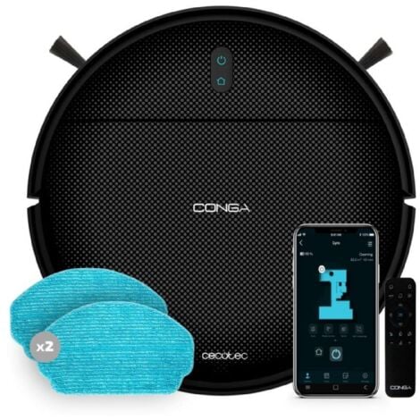 Cecotec Conga 999 Map X-Treme Senza sacchetto Nero