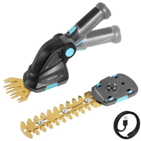 Cecotec Cortasetos a Batería de Mano 2 en 1 TitaniumSword 2000 Hand. Batería Integrada 7,2V, Motor sin Escobillas, Brushless