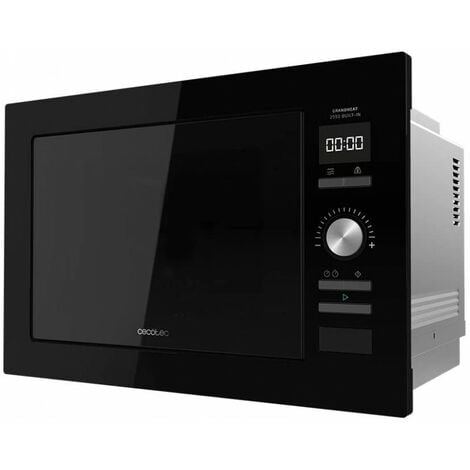 Cecotec Einbau-Mikrowellen mit Teller GrandHeat 2590 Built-In Black