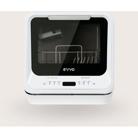 Cecotec EVVO Lavavajillas Mini D Trip - Pequeño tamaño Porttil Sin instalación 2 Cubiertos 6 programas