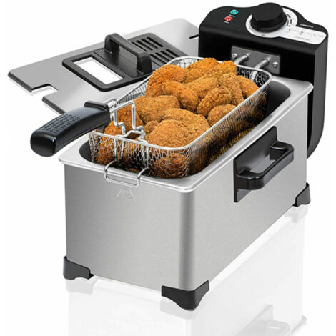 Cecotec Freidora con aceite Freidora Con Aceite Cleanfry 3L Full Inox