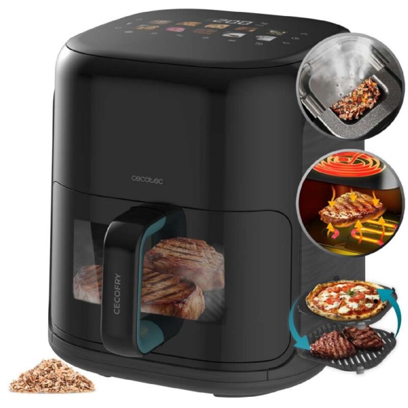 Cecotec Freidora sin aceite Cecofry&Grill Smokin'Prime 4000