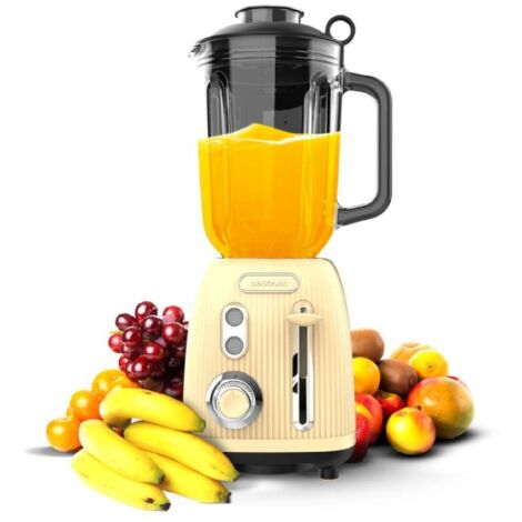 Cecotec Frullatore con tazza Power Black Titanium RetroYellow