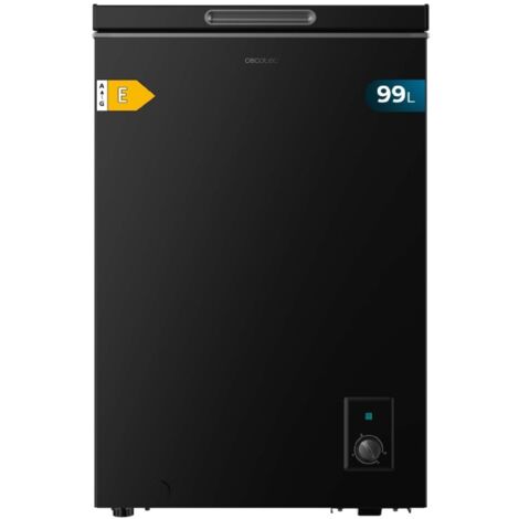Cecotec Gefrierschrank Horizontal De 99 L Bolero Kühltruhe 99 Schwarz E. Schwarzes Finish, 83,5 cm De Hoch, umbaubar zum Kühlschrank und Schnellgefriermodus