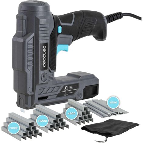 Cecotec Grapadora con Batería FastTacker 4000 4V 1500mAh, 2in1 Compatible con Grapas y Clavos, Incluye Quitagrapas y 9000 Grapas