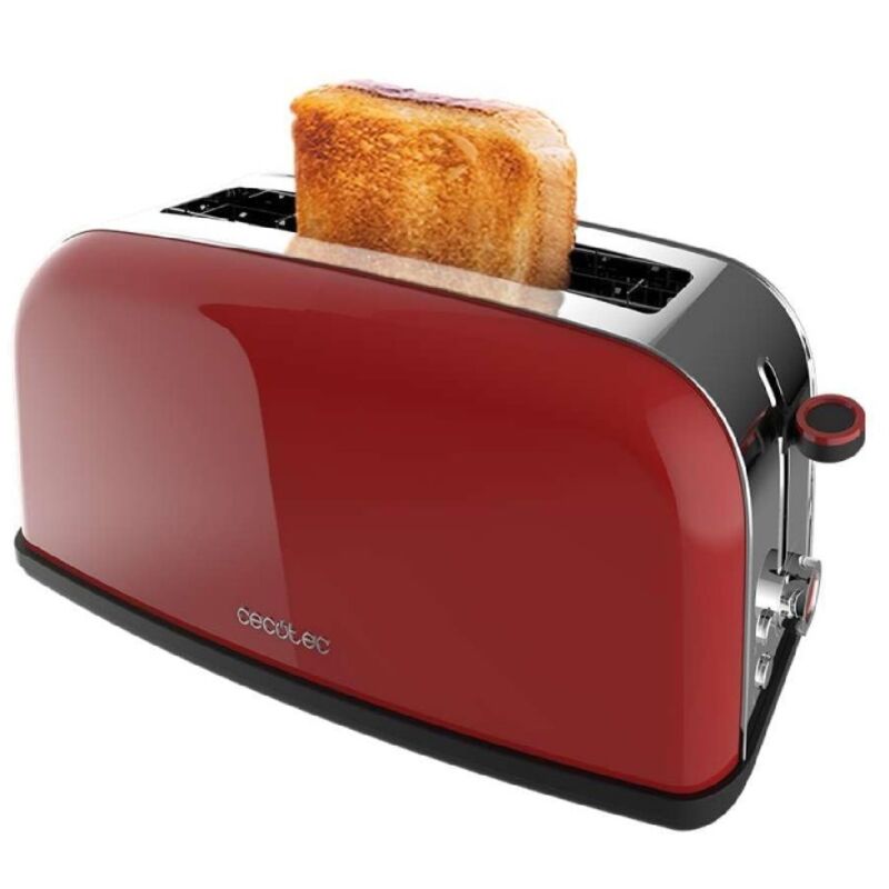 Cecotec - Grille-pain vertical Toastin' time 850 Red Long Lite