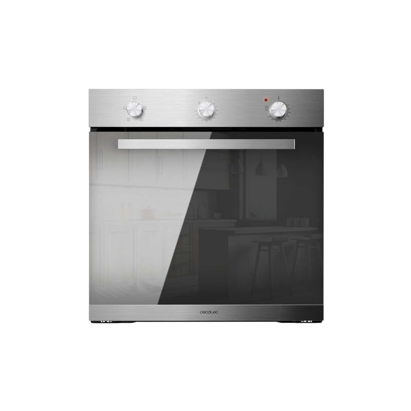 Horno Integrable Bolero Hexa C136000 Mirror Time A de 77 L de capacidad, 4 funciones, Timer, 2800 W.