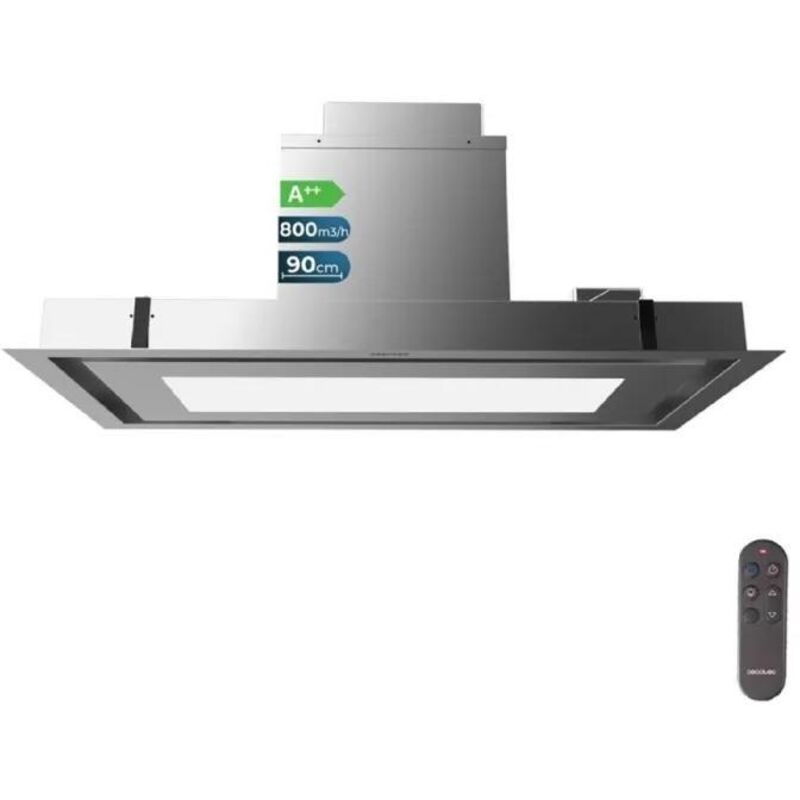 Cecotec Hotte îlot Bolero Flux TIR 908000 Inox A++