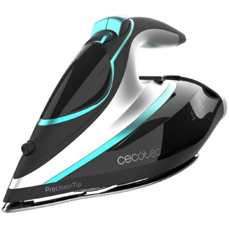 Cecotec – Fer à repasser sans fil 3000 W – Vapeur continue 35 g/min – Super vapeur 190 g/min – Autonomie 90 secondes – Semelle Turbo Slide