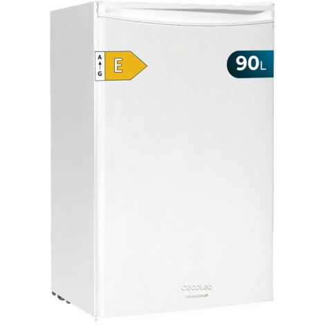 Cecotec Kleiner Kühlschrank Mini-Kühlschrank 90L de 1 Tür Bolero CoolMarket TT 90 Weiß E. Tischkühlschrank, 83cm deHöhe und 47cm deBreite, niedriger Stromverbrauch, Temperatur einstellbar, Weiß