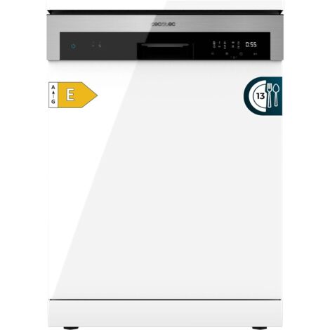 Cecotec Lavavajillas Independiente de 60 cm Bolero Aguazero 6100 E. 1850W, 13 Cubiertos, 6 Programas, Función Dry+, Media Carga