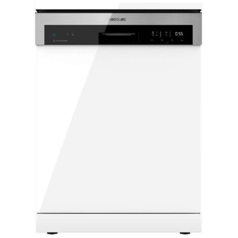 Cecotec Lavavajillas Independiente de 60cm Bolero Aguazero 6200 D. 1850W, 14 Cubiertos, 6 Programas, Dual Zone Wash, Dry+, Turbo Dry+, Media Carga, Comienzo Diferido, Panel Táctil