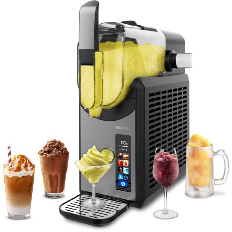 Klarstein Turbine à Glace - Machine à Glace - Avec Compresseur - Machine á Crème Glacée 200W - 1,5L , Pour 900g De Glace - Design Inox - Sorbetière - Blanc