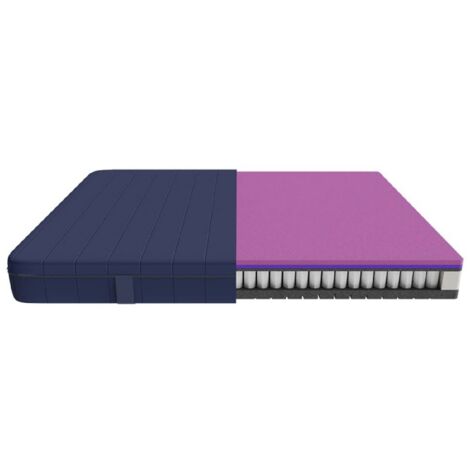 Cecotec Materasso viscoelastico Flow e-Hybrid + 90x190. 4 strati, molle insacchettate SpringCore, altezza 28 cm, Durezza, SeparateMuv, MorphoAdapt+, SoftFresh &amp EasyClean
