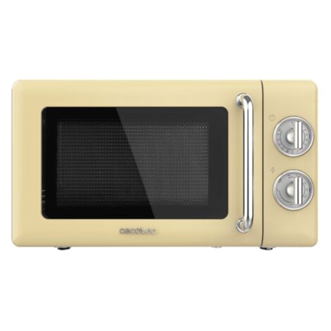 Cecotec – Micro-ondes mécanique 20 L – 700 W avec grill – 6 niveaux de puissance – Minuterie 30 min – Décongélation rapide