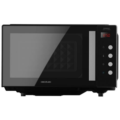 Cecotec – Micro-ondes numérique 20 L 700 W – Cavité plate pour récipients grands – Décongélation rapide – Panneau de contrôle numérique