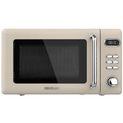Cecotec Microondas con grill Microondas 20l con grill proclean 5110 retro beige