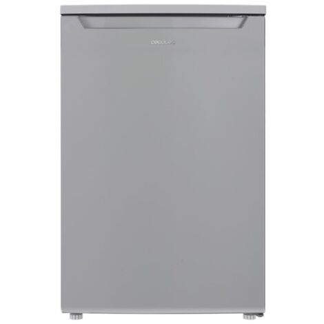 Cecotec Mini Frigo 107 L Bolero CoolMarket TT 107 Inox, Classe E, Risparmio energetico, Porta reversibile, Basso livello di rumorosità, Cassetto Crisper, Cassetto Freezer.