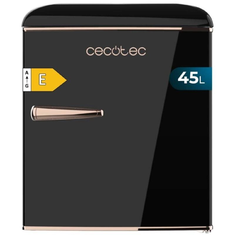 Cecotec - Réfrigérateur rétro Bolero CoolMarket tt Origin 45 Black e