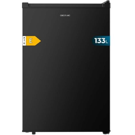 Cecotec Mini Nevera Bolero CoolMarket TT 133L Black. Frigorífico Mini de 133L, 83,5 de Altura, Puerta Reversible, Crisper Box